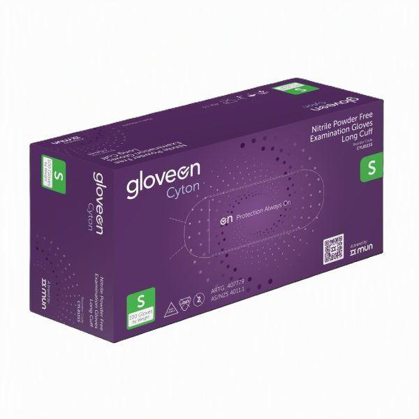 GLOVE CYTON NITRILE P/F SMALL PURPLE (100)       