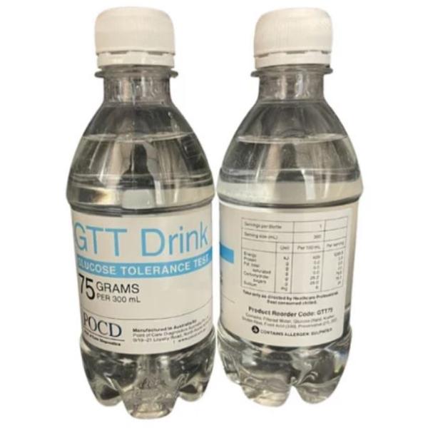 GLUCOSE DRINK CARBOTEST GTT 75G/300ML CLEAR      