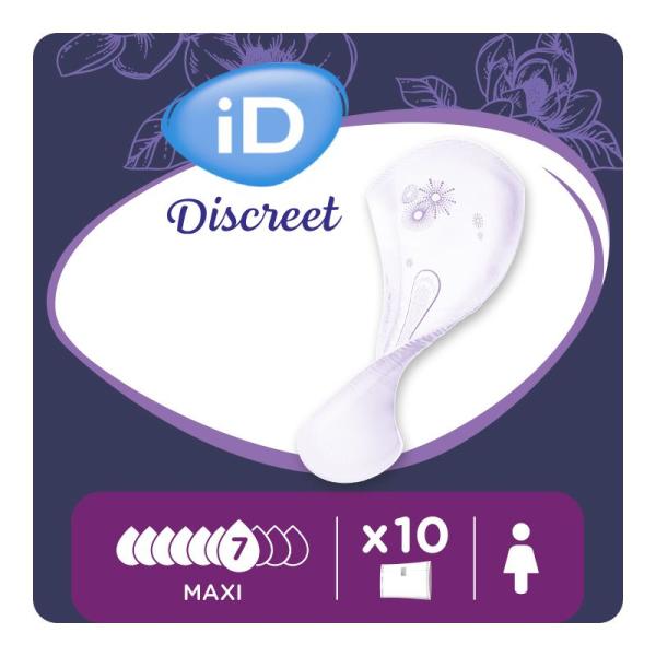 ID DISCREET LIGHT MAXI PADS 803ML (10)
