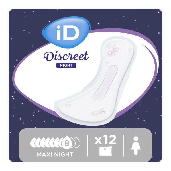 ID DISCREET LIGHT MAXI NIGHT PAD (12X8)