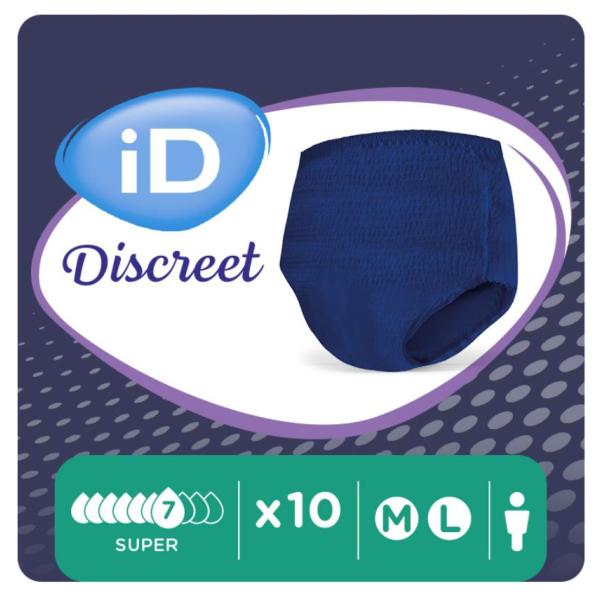 ID DISCREET PANT FOR MEN LVL 4 SUPER LARGE (10X8)