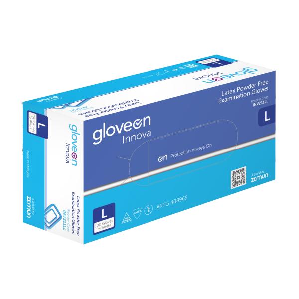 GLOVE EXAM LATEX P/F INNOVA LARGE (100)