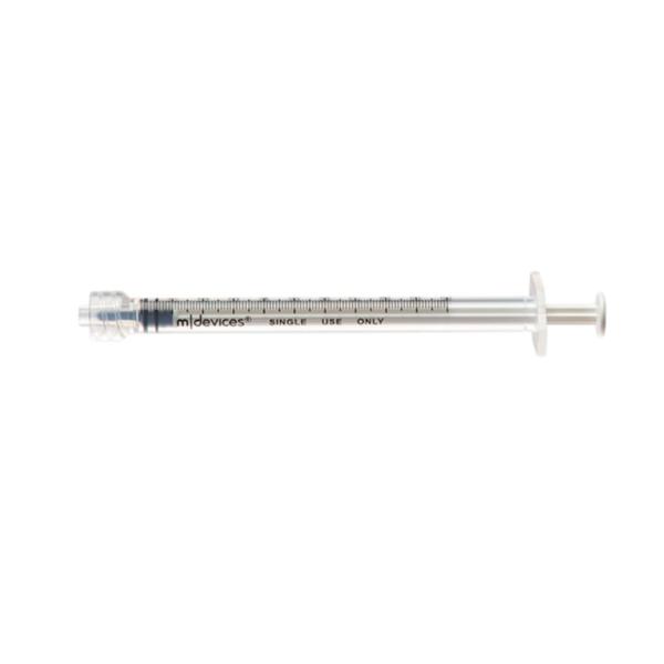 SYRINGE 1ML L/L LOW DEAD SPACE NO NEEDLE (100)