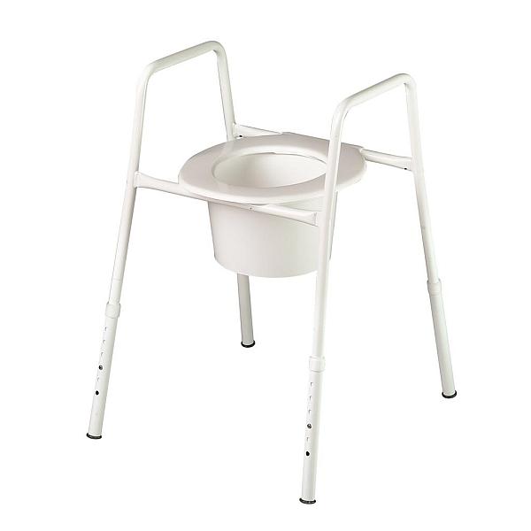 OVER TOILET FRAME WITH SEAT FLAP & SPLASH GUARD