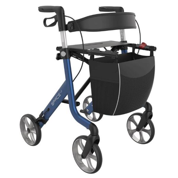 ROLLATOR SPACE LX LARGE ALUMINIUM SHINING BLUE   