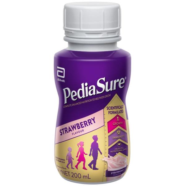PEDIASURE RPB STRAWBERRY 200ML BOTTLE            