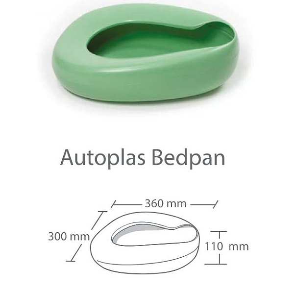 BEDPAN AUTOPLAS GREEN AUTOCLAVABLE               