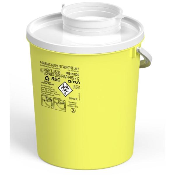 SHARPS DISPOSAL GUARDON 12LT ROUND CONTAINER