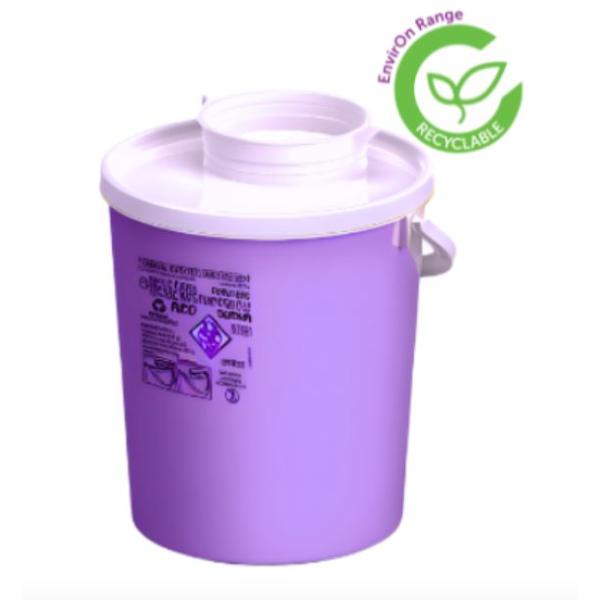 SHARPS DISPOSAL GUARDON 12L ROUND PURPLE CONT.   