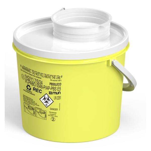 SHARPS DISPOSAL GUARDON 5LT ROUND CONTAINER