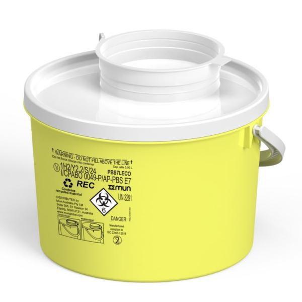 SHARPS DISPOSAL GUARDON 7LT ROUND CONTAINER