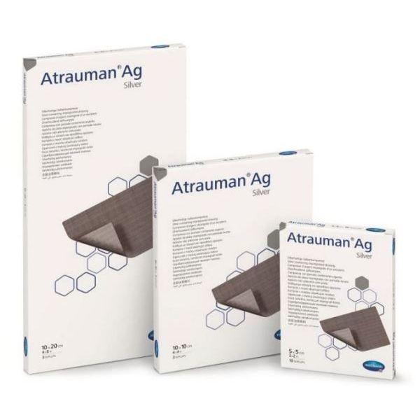 ATRAUMAN AG 10X10CM (10) TULLE DRESSING HARTMANN