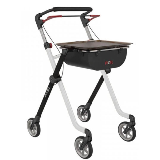 ROLLATOR INDOOR PIXEL W/ BASKET & REMOVABLE TRAY