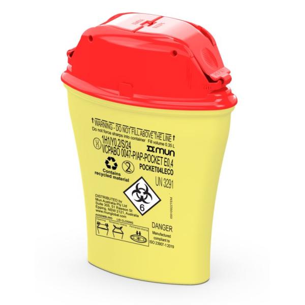 SHARPS DISPOSAL GUARDON 0.4L POCKET CONTAINER