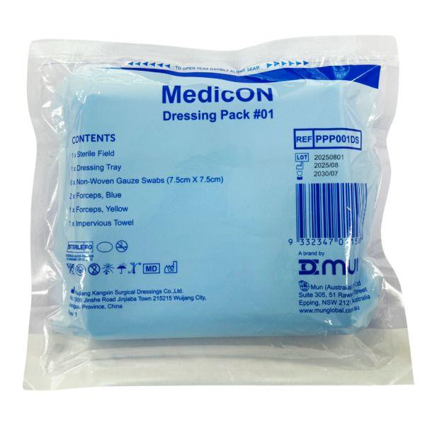 BASIC DRESSING PACK #1 GAUZE SWABS MEDICON MUN