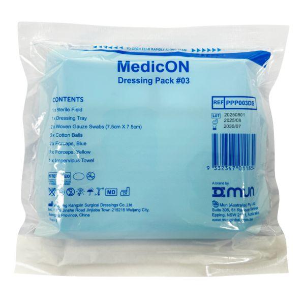 BASIC DRESSING PACK #3 COTTON/GAUZE MEDICON MUN