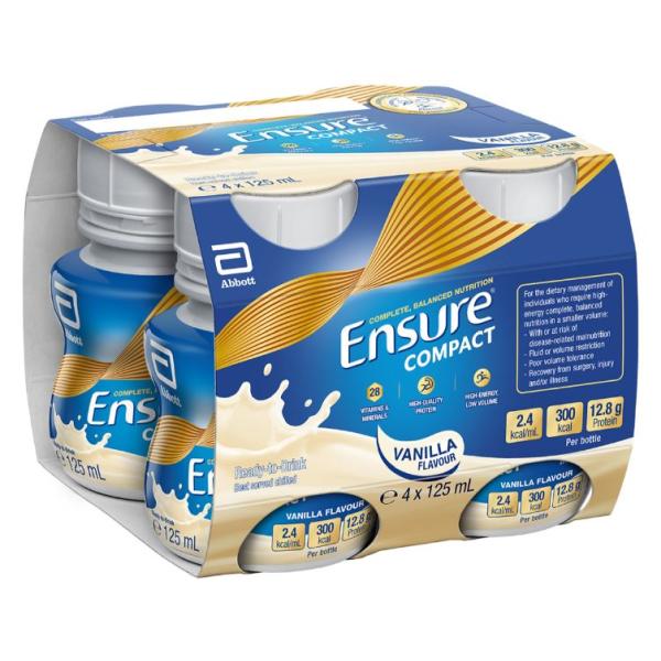 ENSURE COMPACT VANILLA 125ML (4)