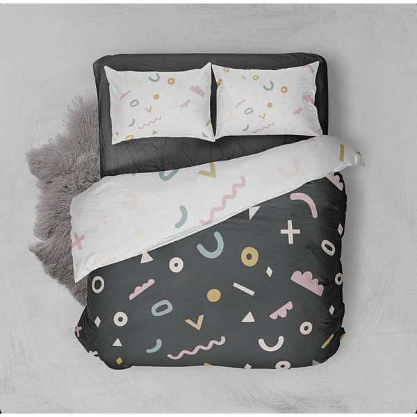 SD QUILT COVER SET KIDS SINGLE CONFETTI AFFAIR