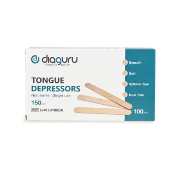 TONGUE DEPRESSORS WOODEN (100) **                