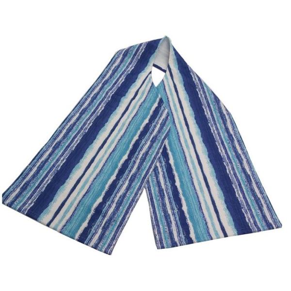 ADULT CLOTHING PROTECTOR SCARF STYLE BLUE STRIPE 
