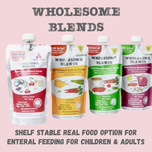 Wholesome Blends Food Option for Enteral Feeding